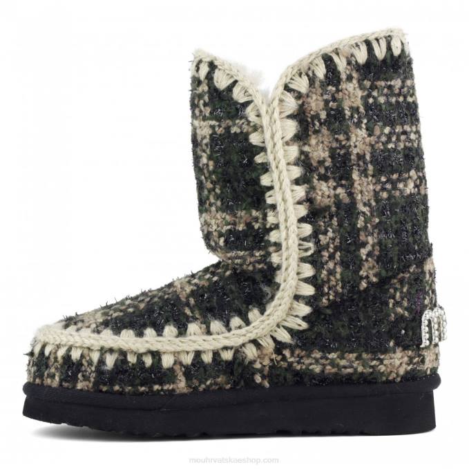 tartan lurex zelena Mou žene eskimo 24 tartan - veliki logotip nitne Z46H369