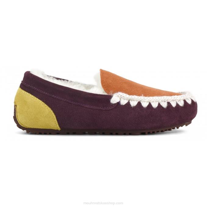 ljubičasta Mou žene color block mocassin eskimo šavovi Z46H682