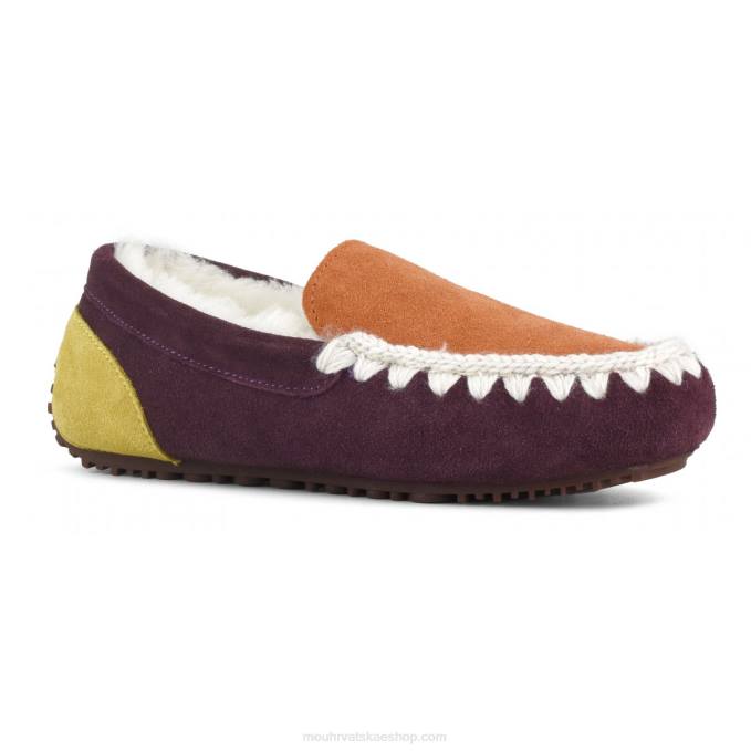 ljubičasta Mou žene color block mocassin eskimo šavovi Z46H682