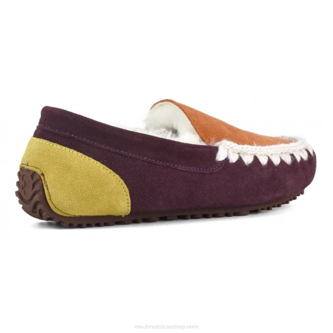 ljubičasta Mou žene color block mocassin eskimo šavovi Z46H682