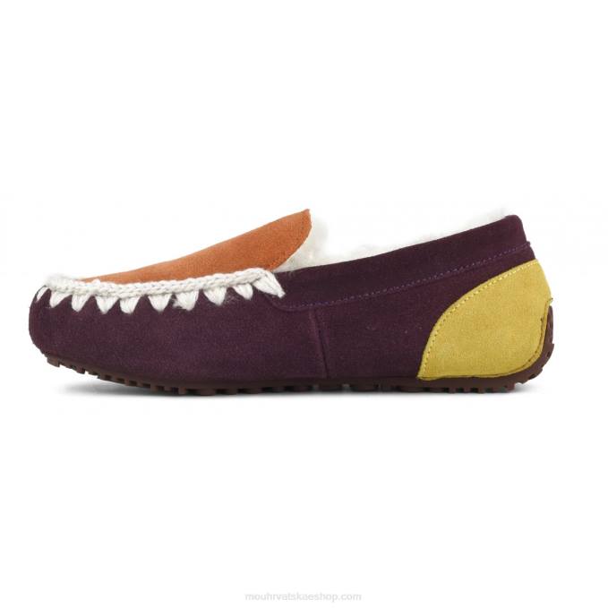 ljubičasta Mou žene color block mocassin eskimo šavovi Z46H682